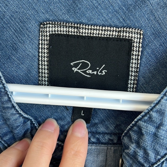 Rails denim Button Down Shirt - Picture 10 of 11